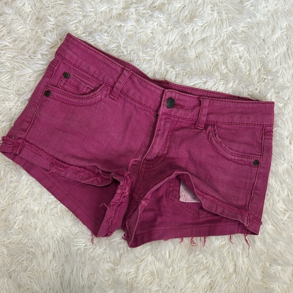 Women's Purple Denim Shorts | Purple Shorts | Denim Shorts | Forever 21 - Picture 2 of 9